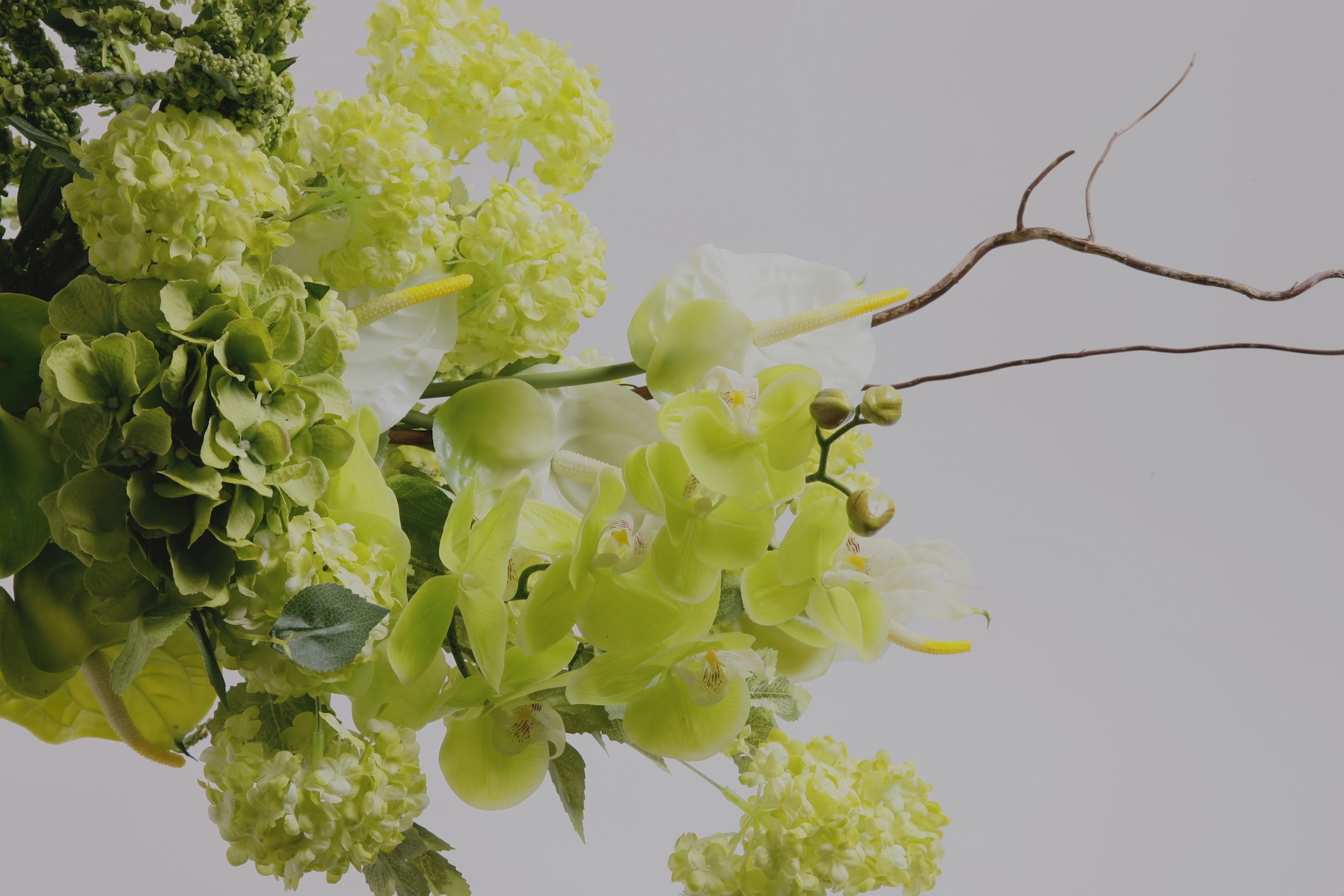artificial flower installations